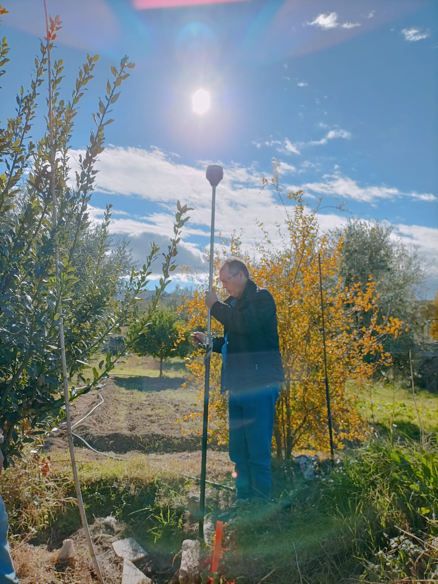 Levantamiento topográfico GNSS RTK en finca agrícola, Almería